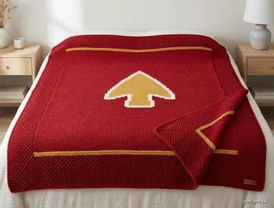 Stitch chart guide image for Arrowhead Queen Blanket