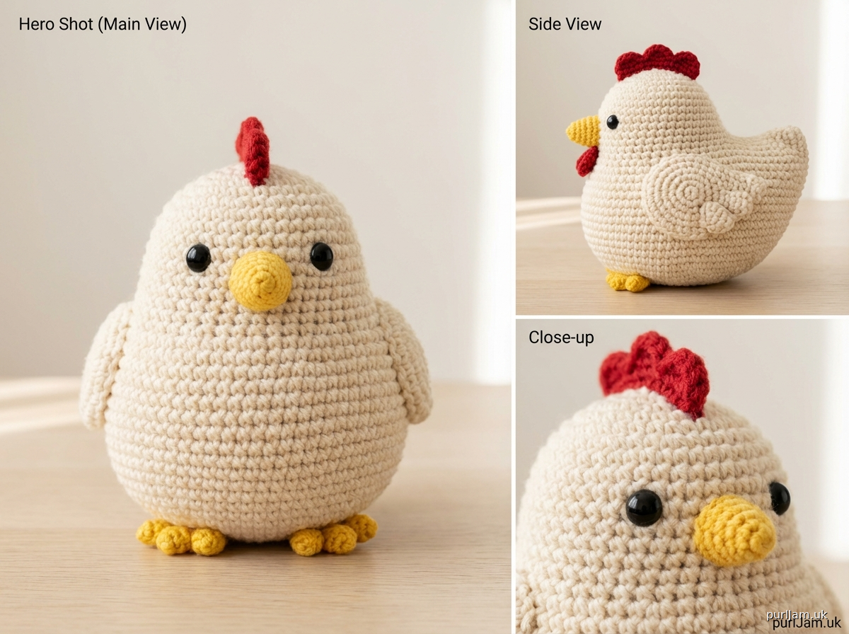 Plush Chicken Crochet Pattern