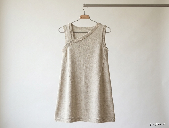 Diagonal Neckline Cover Up Dress