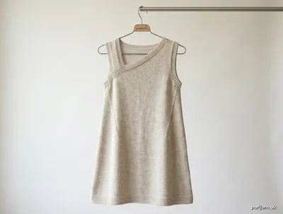 Stitch chart guide image for Diagonal Neckline Cover-Up Dress