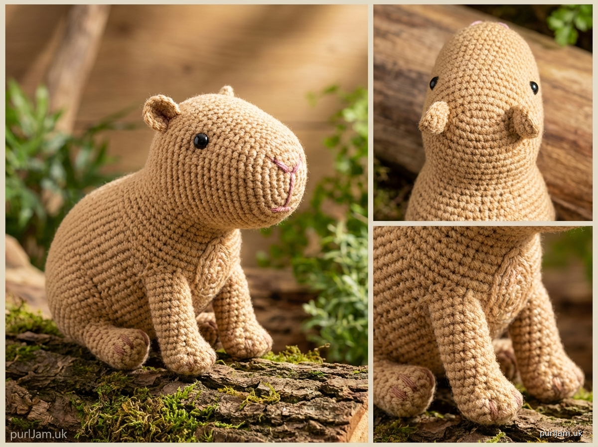 Crochet Capybara Amigurumi Pattern