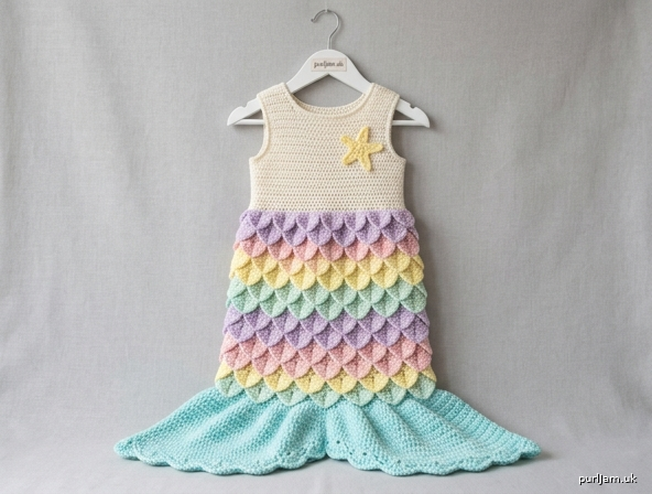 Little Sea Sprite Mermaid Tail Dress