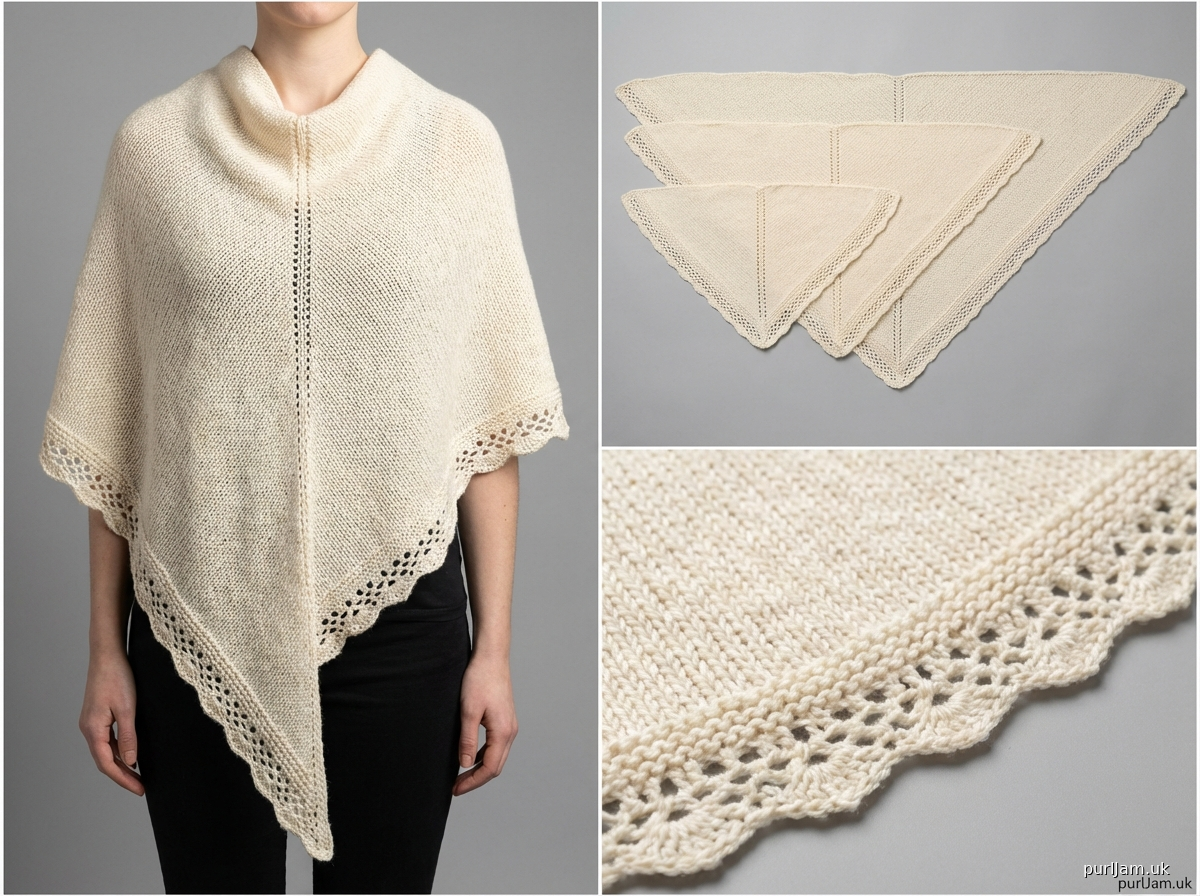 Triangular Stocking Stitch Scarf