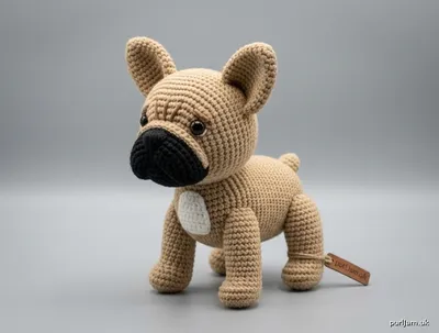 Stitch chart guide image for Frenchie the French Bulldog