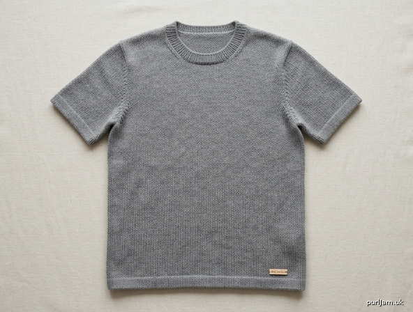 Machine Knit Crew Neck T Shirt