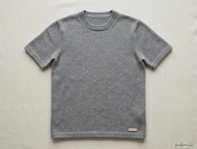 Stitch chart guide image for Machine-Knit Crew-Neck T-Shirt