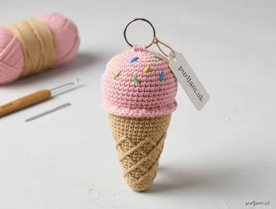 Stitch chart guide image for Scoops & Swirls Ice Cream Cone