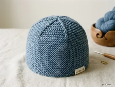Stitch chart guide image for Toddler Garter Stitch Hat