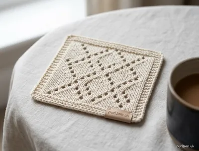 Stitch chart guide image for Lacy Eyelet Coaster