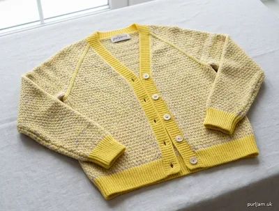 Stitch chart guide image for Sunburst Tweed Cardigan