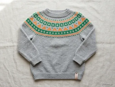 Stitch chart guide image for Island Yoke Pullover