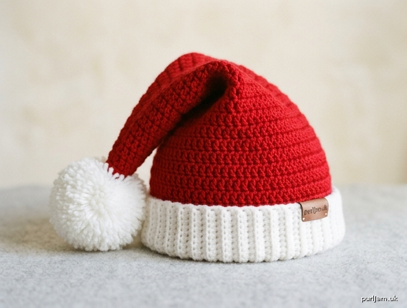 Santa Hat With Pompom