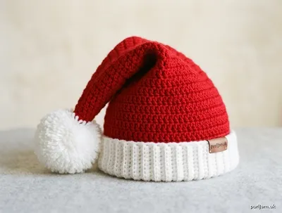 Stitch chart guide image for Santa Hat with Pompom