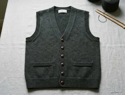 Stitch chart guide image for British Button-Up Waistcoat