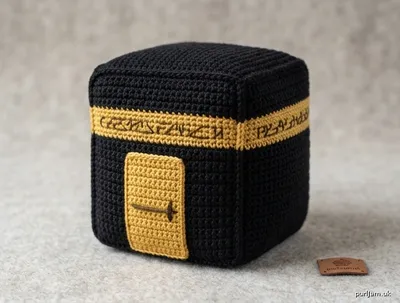 Stitch chart guide image for Khana Kabah (Kaaba) Plushie