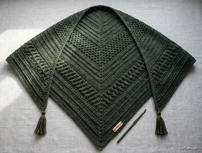 Stitch chart guide image for Forest Witch Sampler Shawl