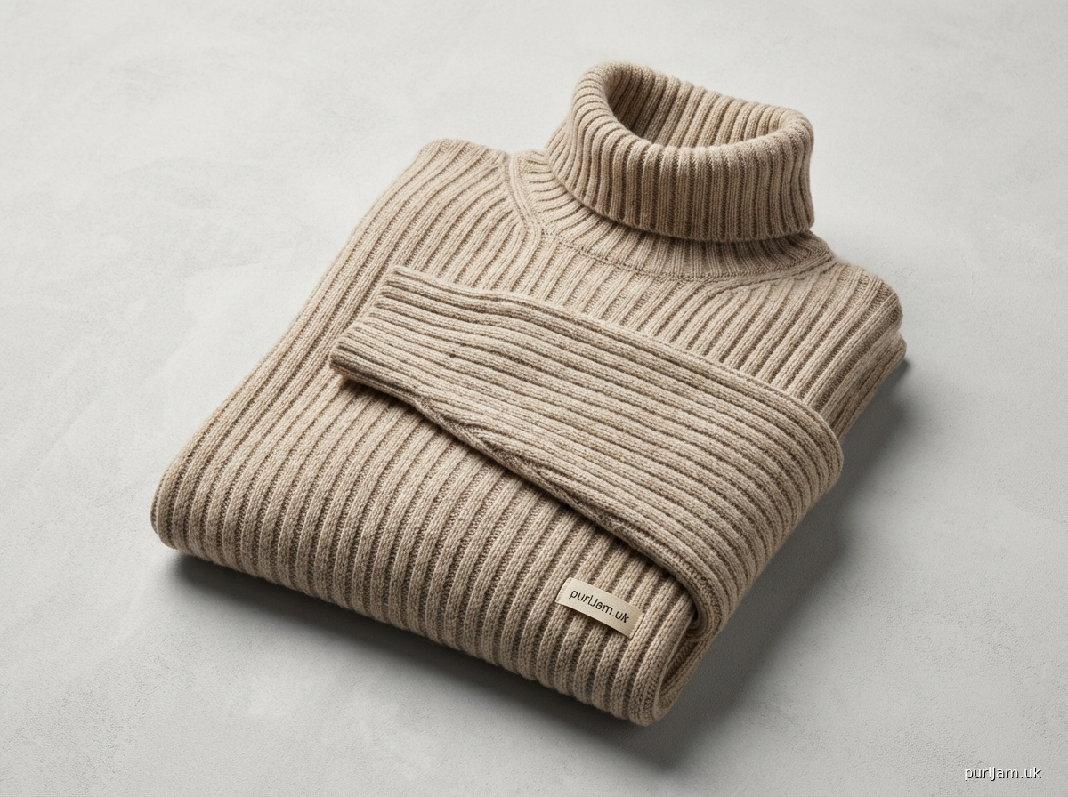 Ribbed Turtleneck Sweater
