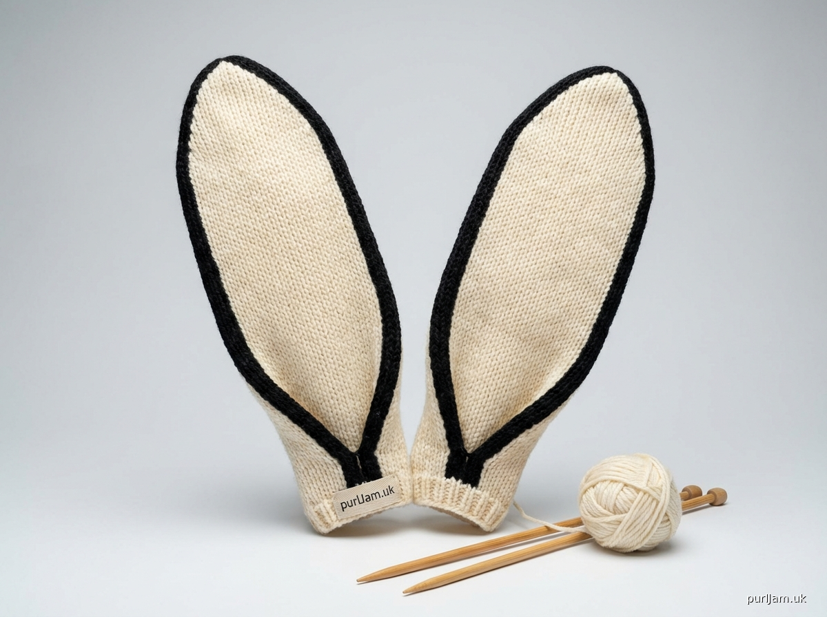 Machine Knitted Bunny Ears Pattern