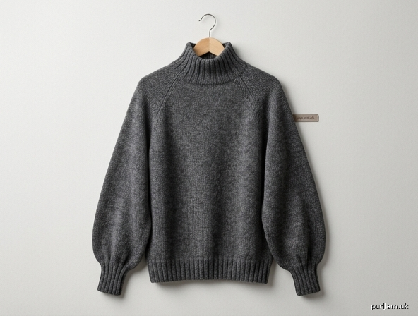 Generated preview image for Men’s Top-Down Raglan Pullover with Bouffant Sleeves & Col Cheminée