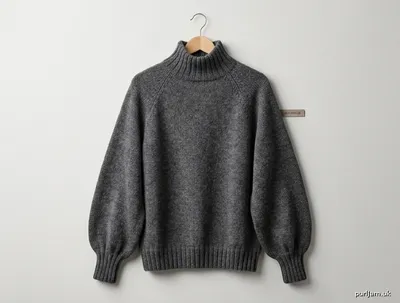 Stitch chart guide image for Men’s Top-Down Raglan Pullover with Bouffant Sleeves & Col Cheminée