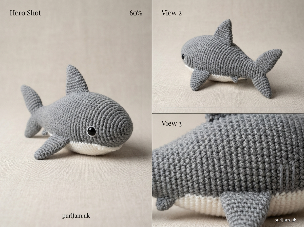 Friendly Shark Amigurumi