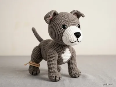 Stitch chart guide image for Pitbull Pup Amigurumi