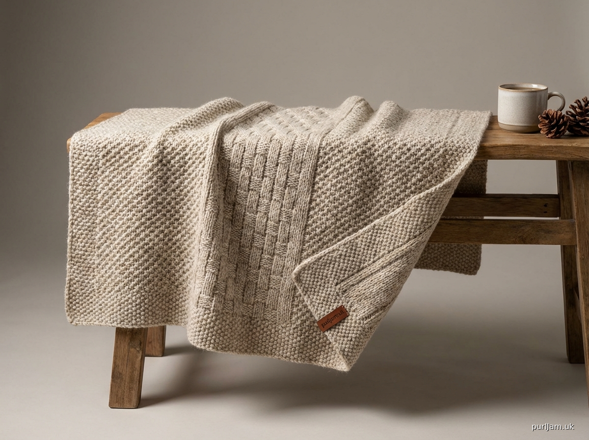 Ffa Inspired Textured Throw Blanket