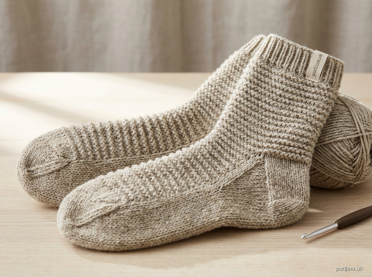 Worsted Weight Toe Up Crochet Socks