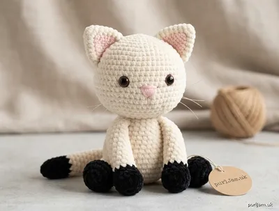Stitch chart guide image for Sitting Cream Kitten