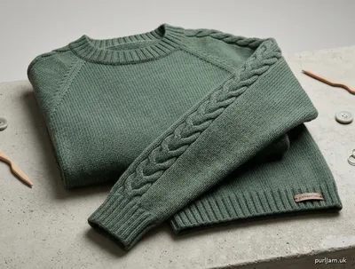 Stitch chart guide image for Cabled-Sleeve Raglan Pullover