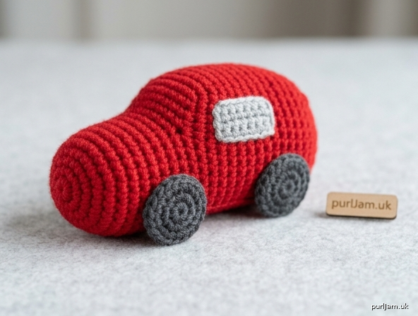 Mini No Sew Crochet Car