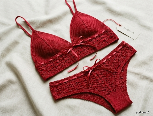 Rouge Tendre Lacy Red Lingerie Set