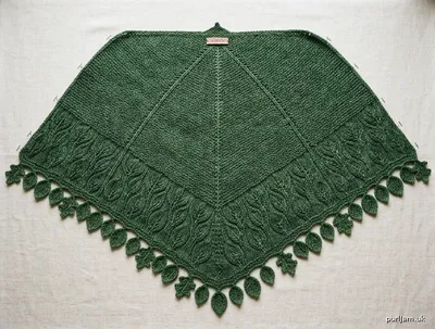 Stitch chart guide image for Woodland Canopy Shawl