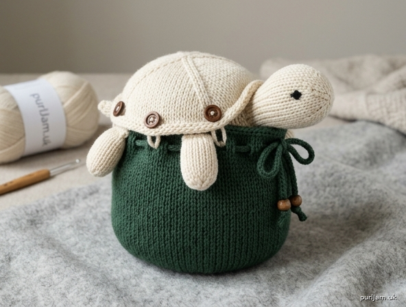 Convertible Turtle To Bag Knit Amigurumi