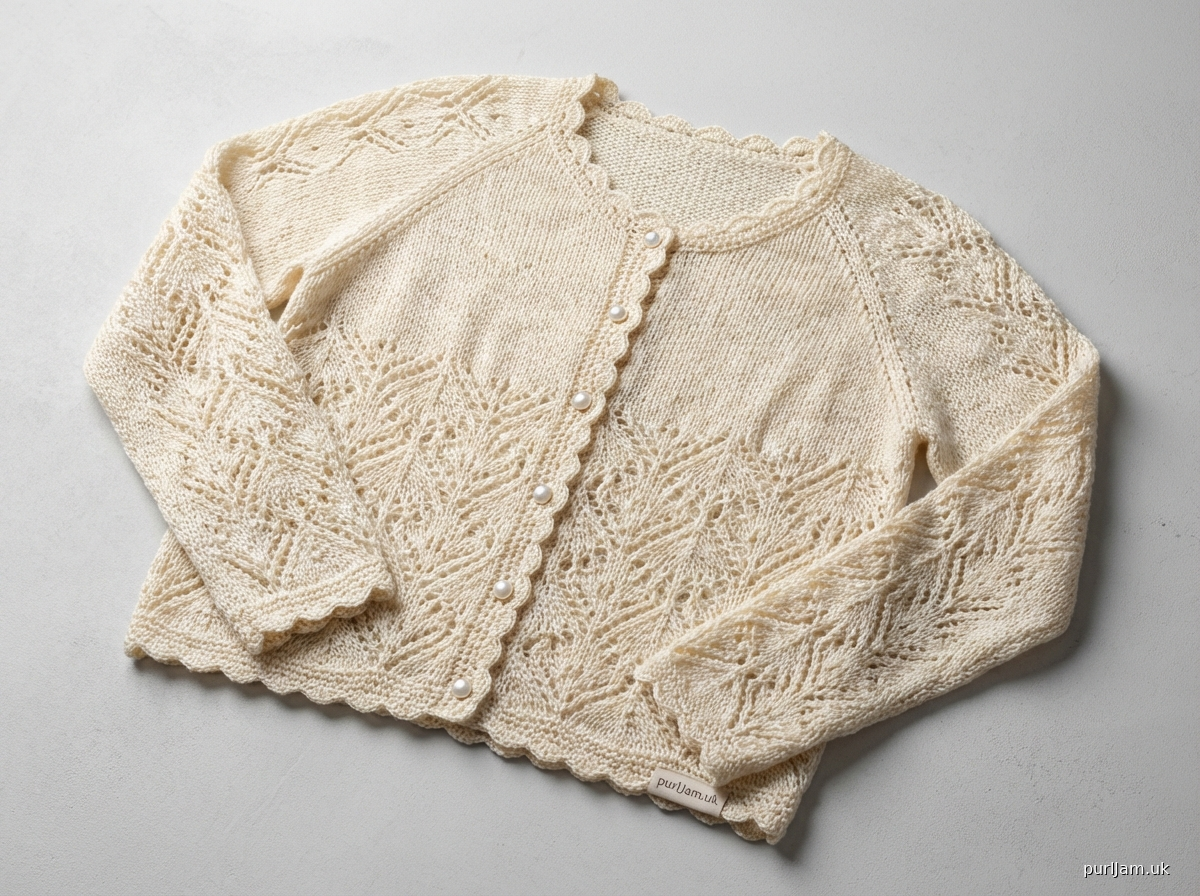 Ivory Lattice Lace Cardigan