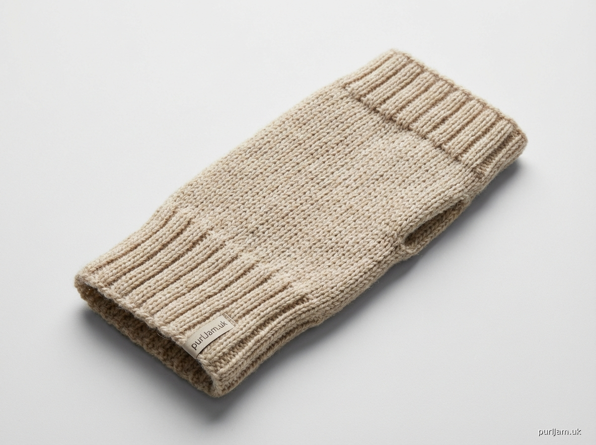 Twisted Funnel Fingerless Gloves