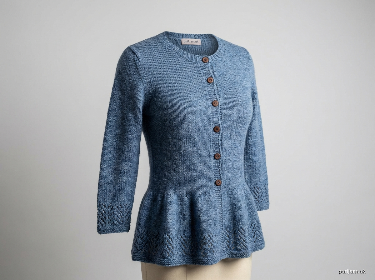 Fluttery Peplum Cardigan