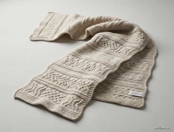 Textured Motif Scarf