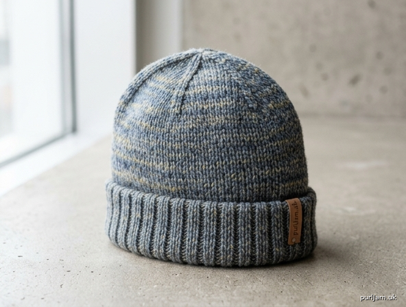 Folded Brim Stockinette Beanie