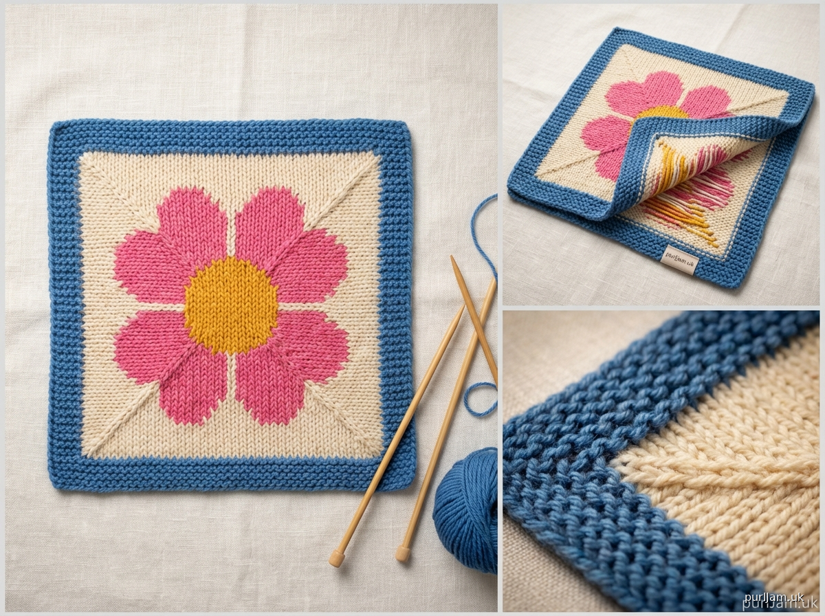 Flower Square Blanket Panel