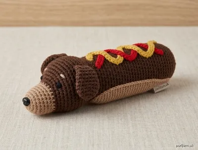 Stitch chart guide image for "Salsa" Hot Dog Plush — Dog-Colored Edition