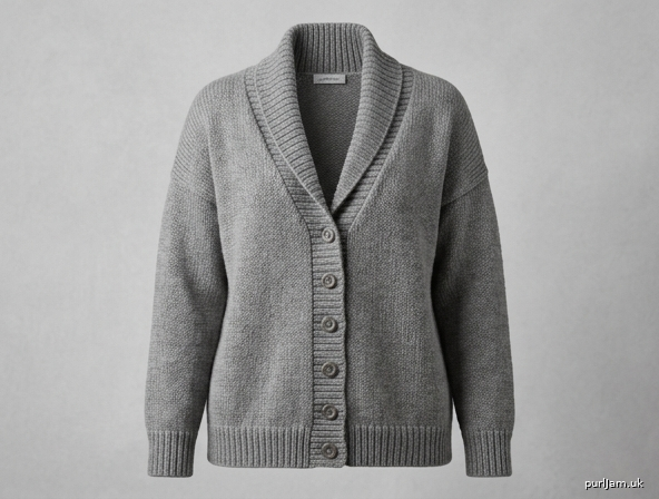 Dropped Shoulder Shawl Collar Cardigan