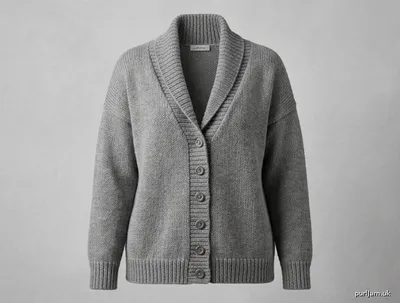 Stitch chart guide image for Dropped-Shoulder Shawl-Collar Cardigan