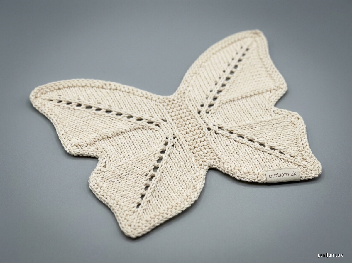 Beautiful Butterfly Dishcloth