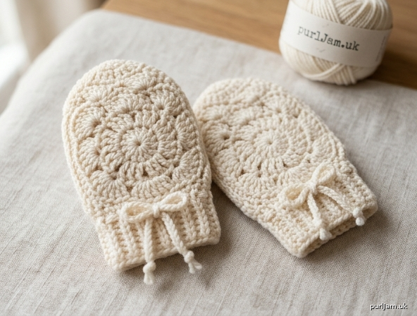 Catherines Wheel Scratch Mittens