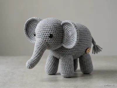 Stitch chart guide image for Beginner Amigurumi Elephant