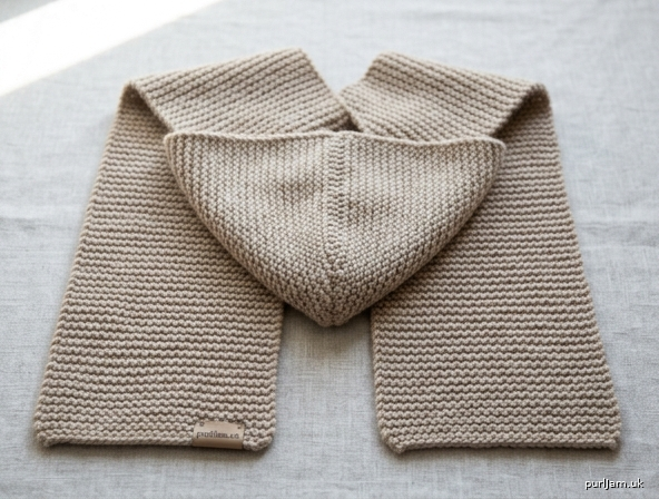 Cozy Garter Hooded Scarf