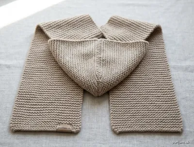 Stitch chart guide image for Cozy Garter Hooded Scarf