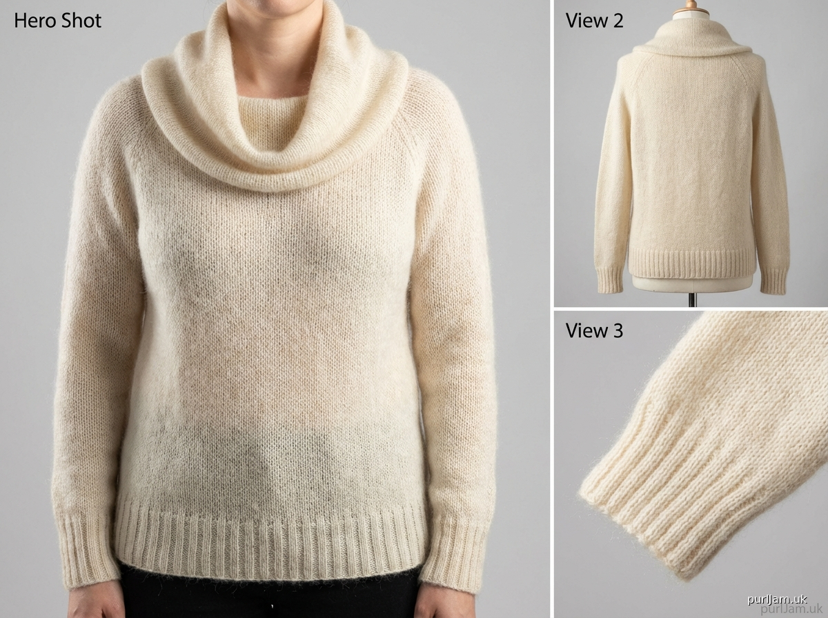Draping Cowl Raglan Sweater