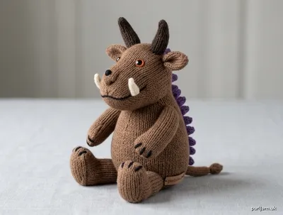 Stitch chart guide image for Small Knitted Gruffalo
